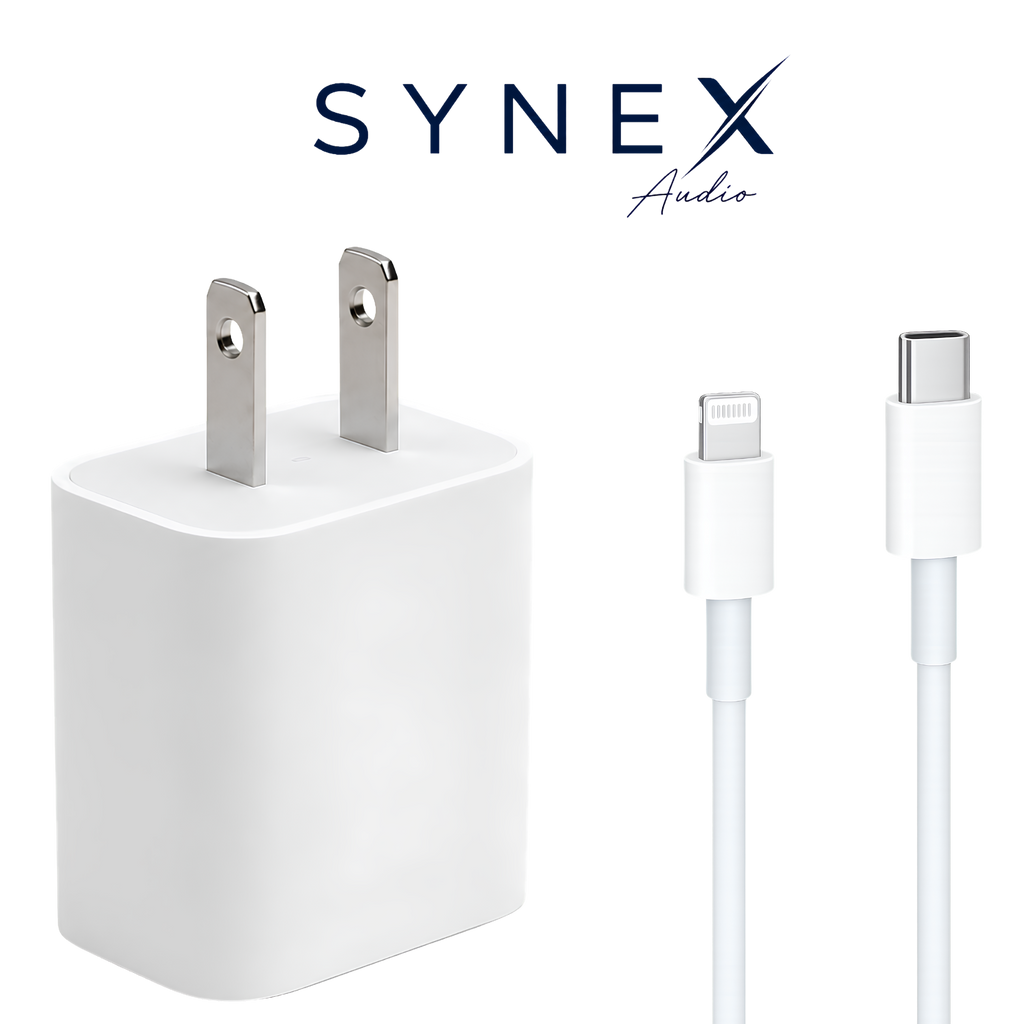 Cabezal 20w + Cable USB C a Lightning