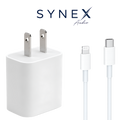 Cabezal 20w + Cable USB C a Lightning