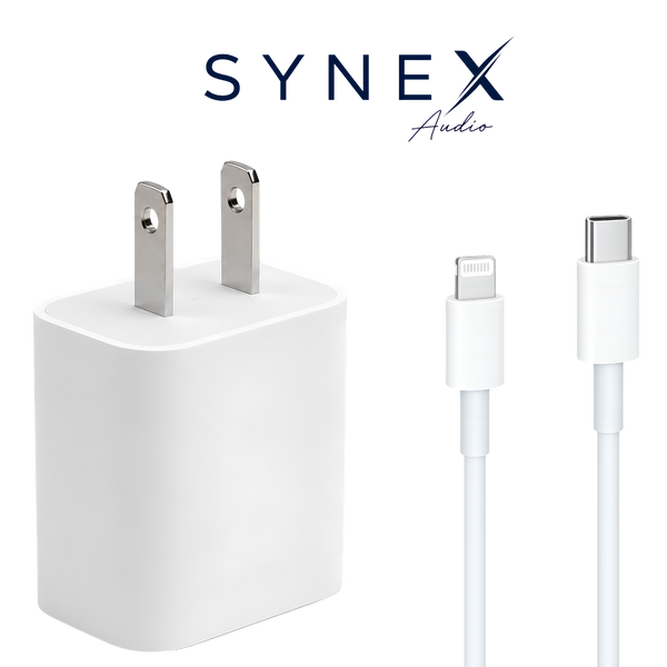 Cabezal 20w + Cable USB C a Lightning